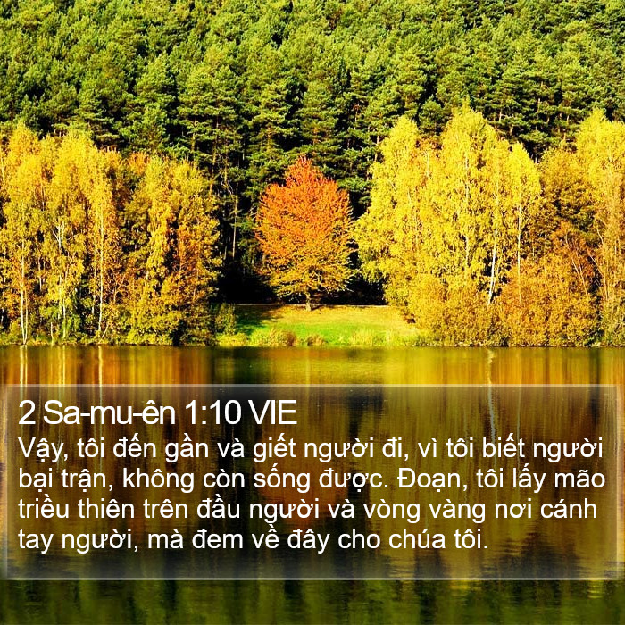 2 Sa-mu-ên 1:10 VIE Bible Study