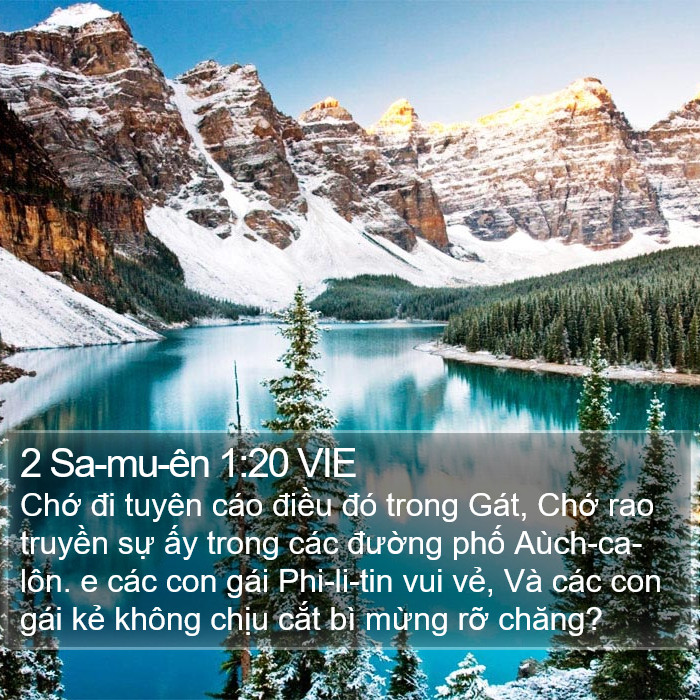 2 Sa-mu-ên 1:20 VIE Bible Study