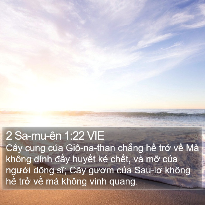 2 Sa-mu-ên 1:22 VIE Bible Study