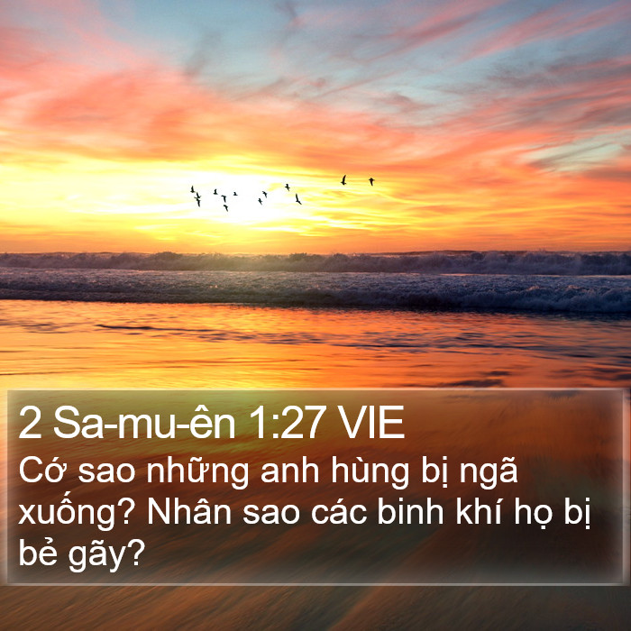 2 Sa-mu-ên 1:27 VIE Bible Study