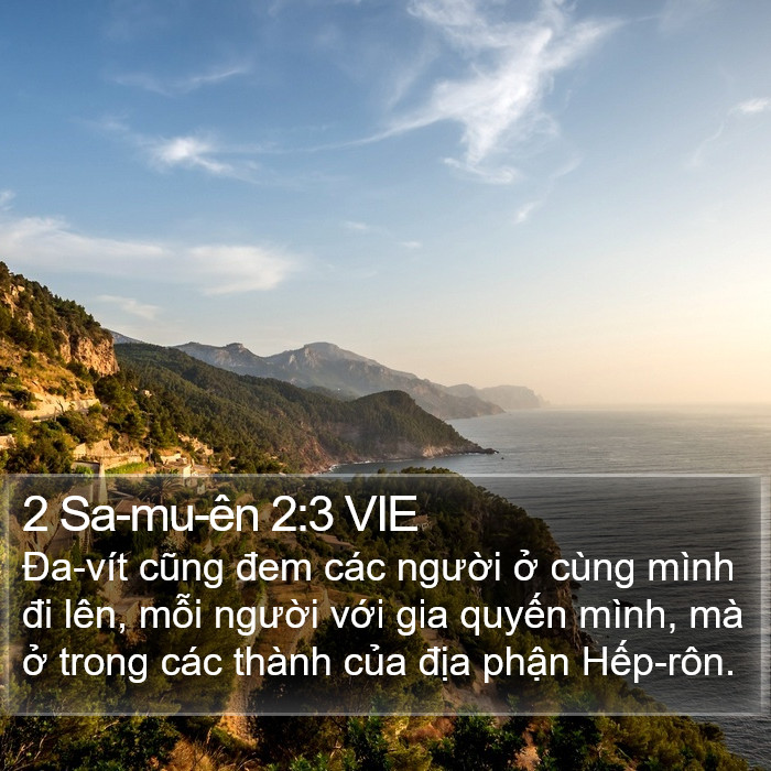 2 Sa-mu-ên 2:3 VIE Bible Study