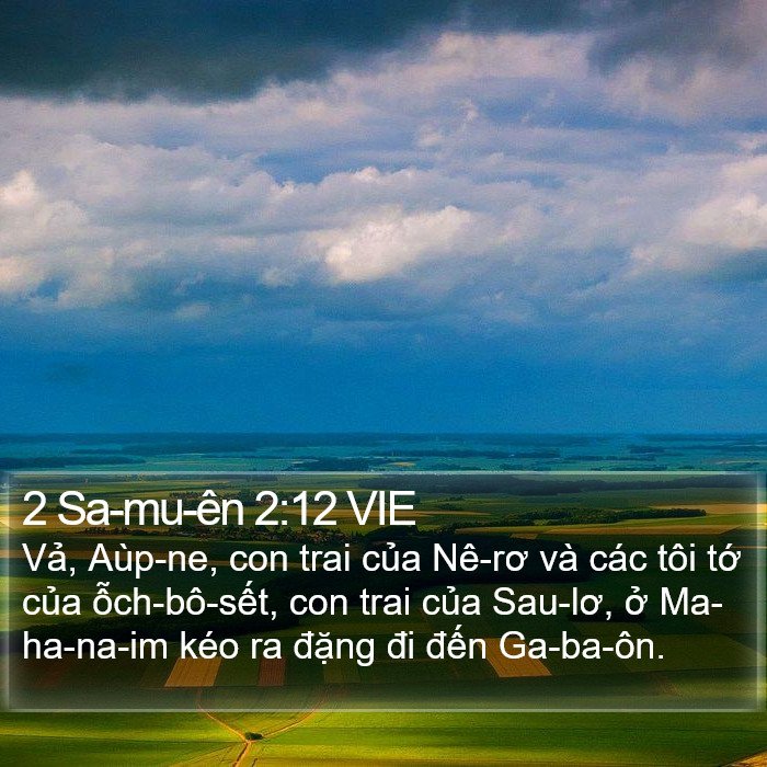 2 Sa-mu-ên 2:12 VIE Bible Study