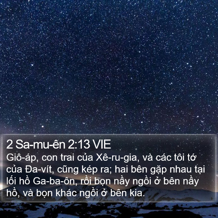 2 Sa-mu-ên 2:13 VIE Bible Study