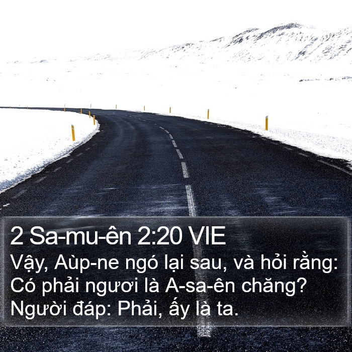 2 Sa-mu-ên 2:20 VIE Bible Study