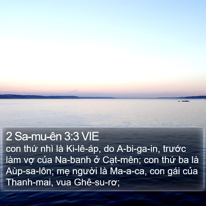 2 Sa-mu-ên 3:3 VIE Bible Study