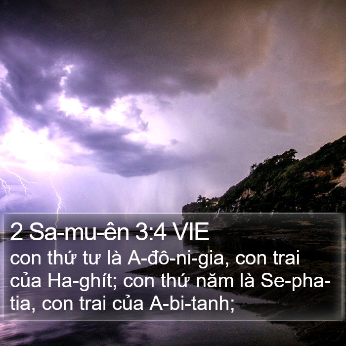 2 Sa-mu-ên 3:4 VIE Bible Study