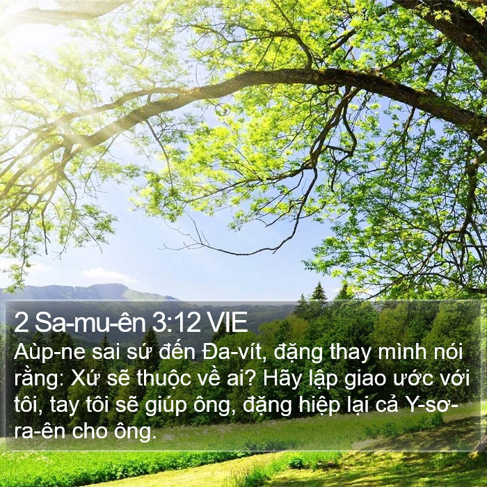 2 Sa-mu-ên 3:12 VIE Bible Study