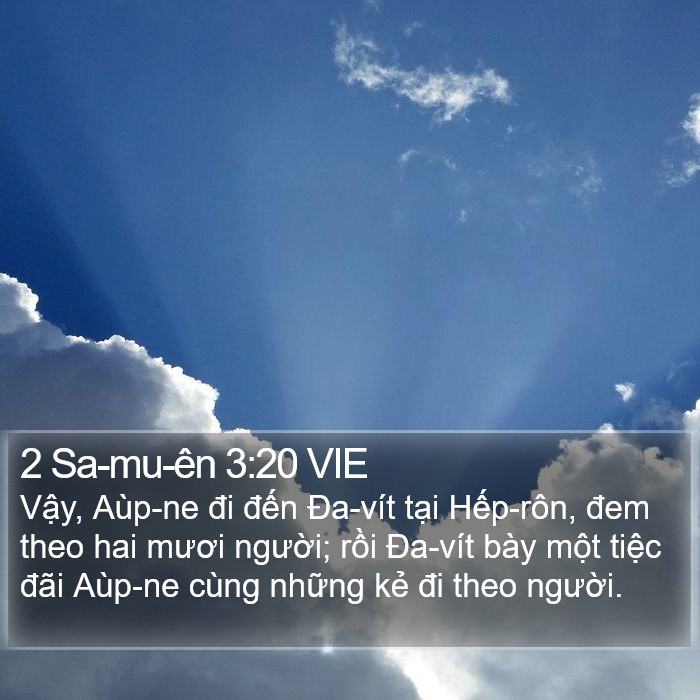 2 Sa-mu-ên 3:20 VIE Bible Study