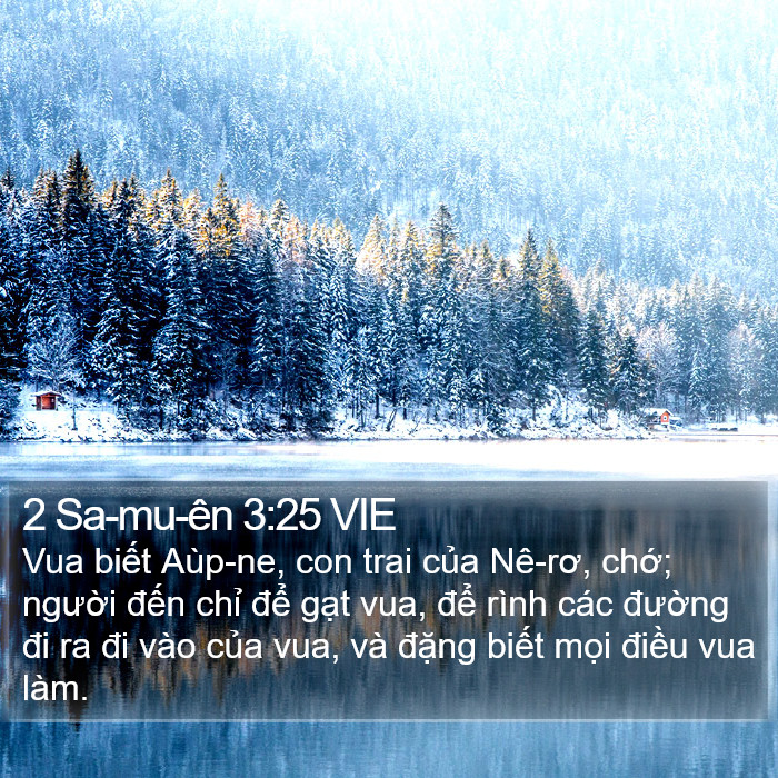 2 Sa-mu-ên 3:25 VIE Bible Study