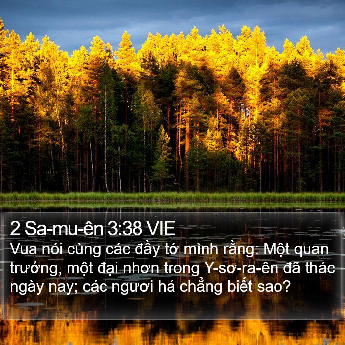 2 Sa-mu-ên 3:38 VIE Bible Study