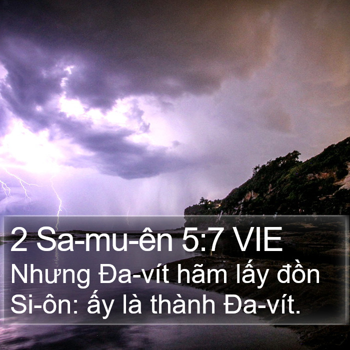 2 Sa-mu-ên 5:7 VIE Bible Study