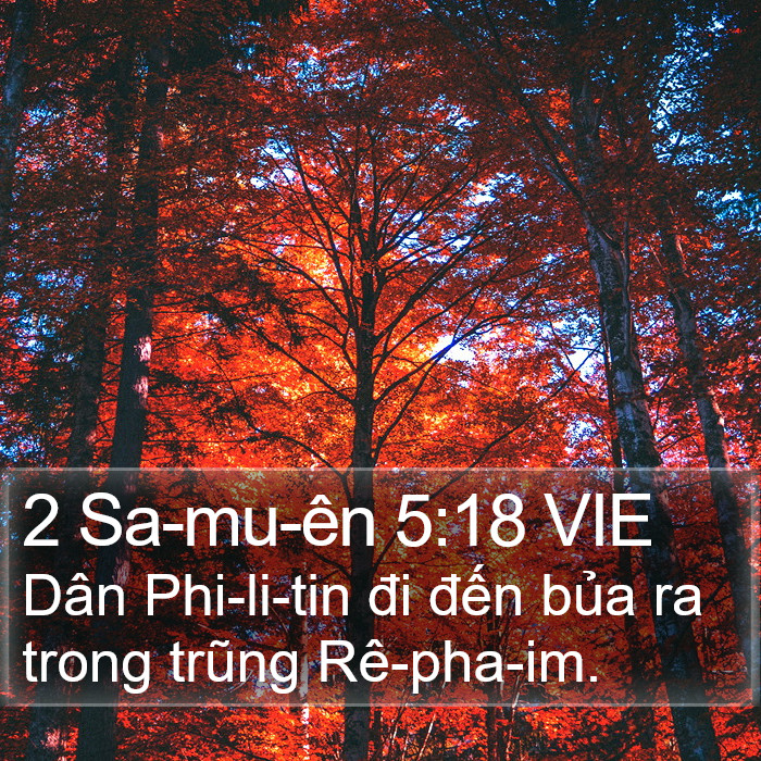 2 Sa-mu-ên 5:18 VIE Bible Study