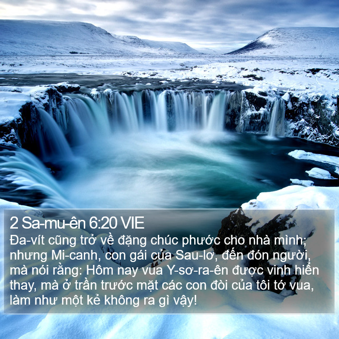 2 Sa-mu-ên 6:20 VIE Bible Study