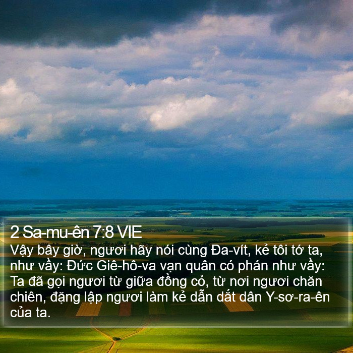 2 Sa-mu-ên 7:8 VIE Bible Study