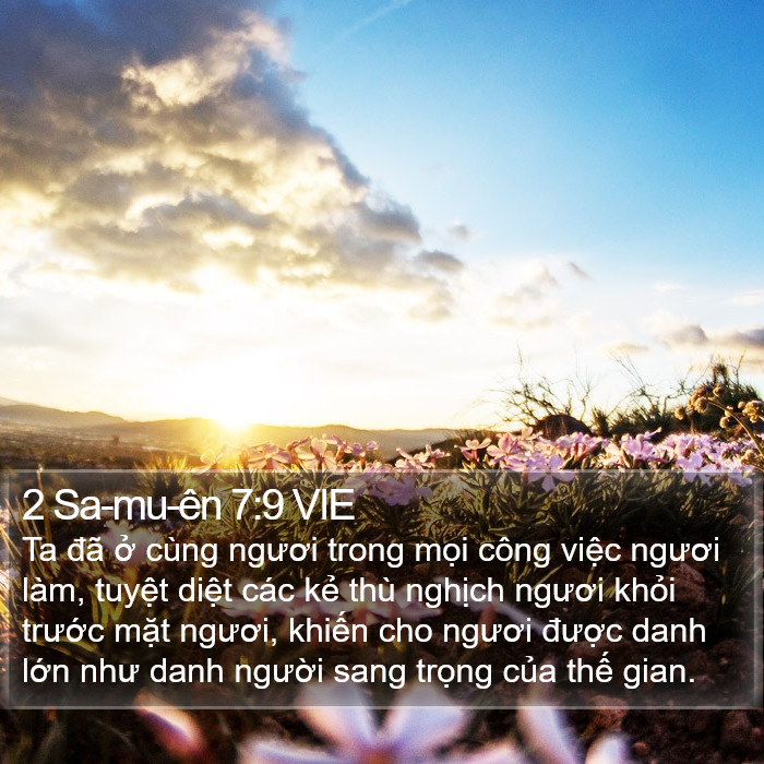 2 Sa-mu-ên 7:9 VIE Bible Study