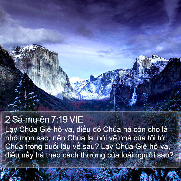 2 Sa-mu-ên 7:19 VIE Bible Study