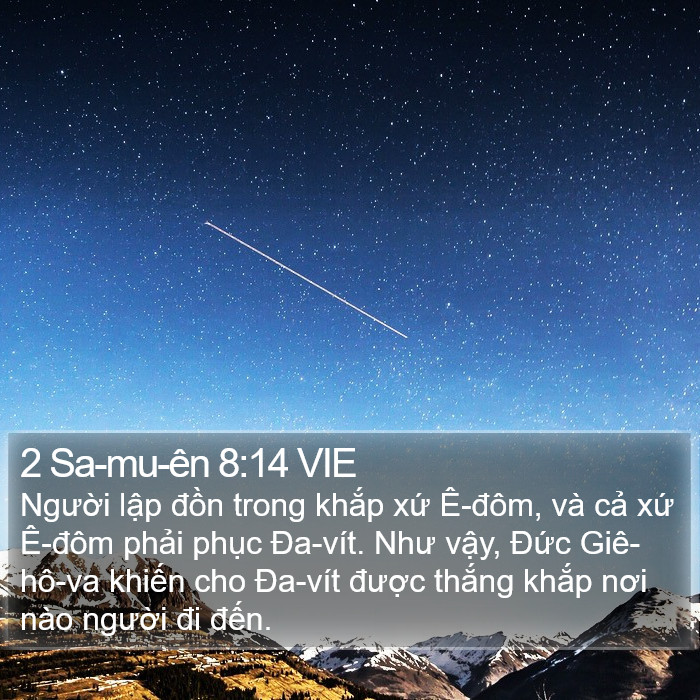 2 Sa-mu-ên 8:14 VIE Bible Study