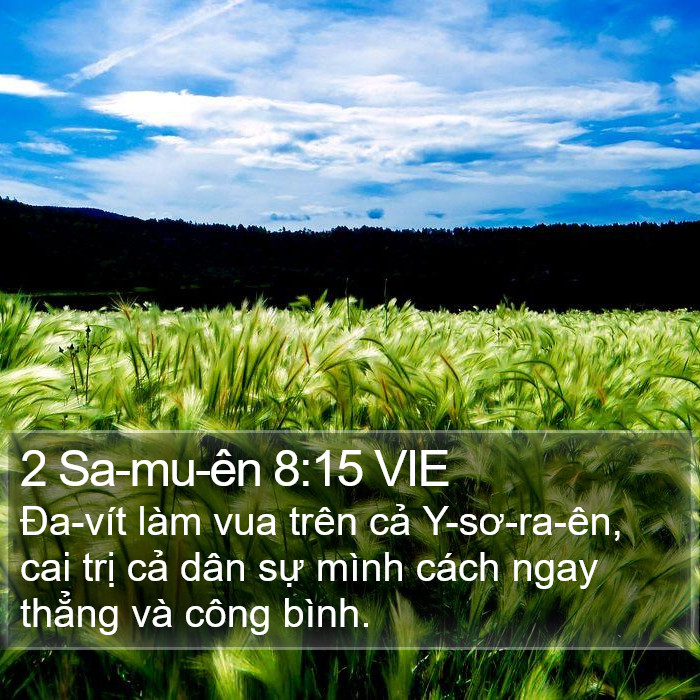 2 Sa-mu-ên 8:15 VIE Bible Study