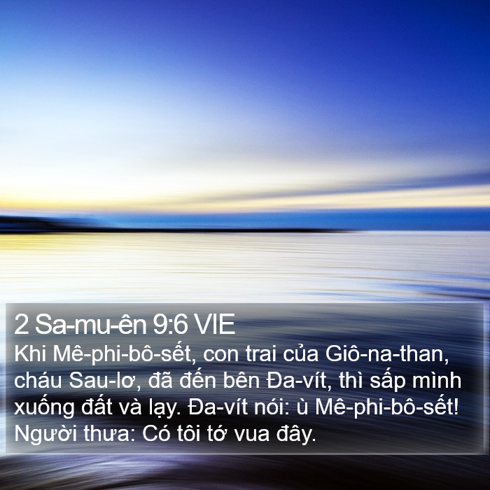 2 Sa-mu-ên 9:6 VIE Bible Study