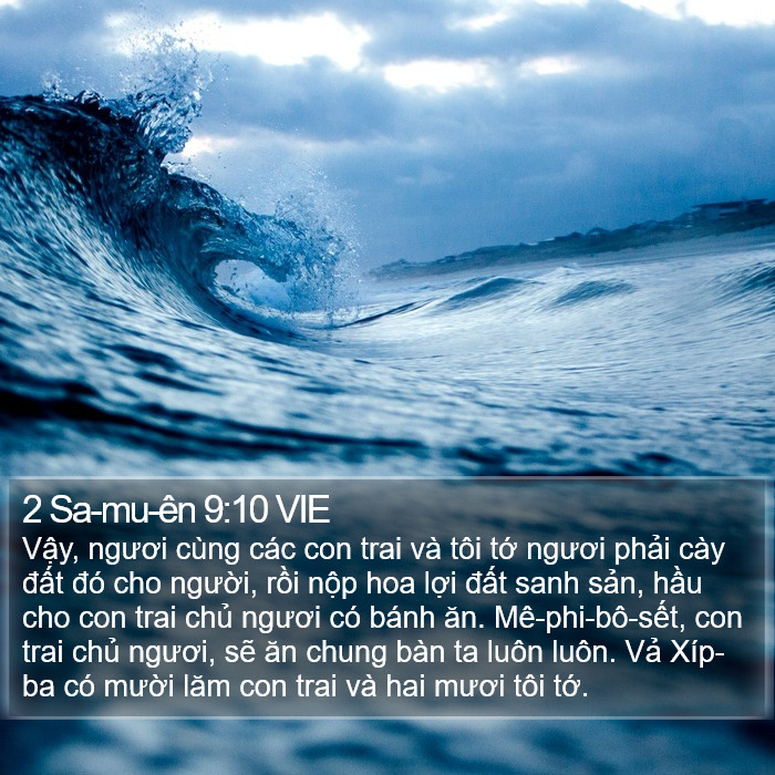 2 Sa-mu-ên 9:10 VIE Bible Study