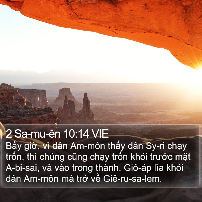 2 Sa-mu-ên 10:14 VIE Bible Study