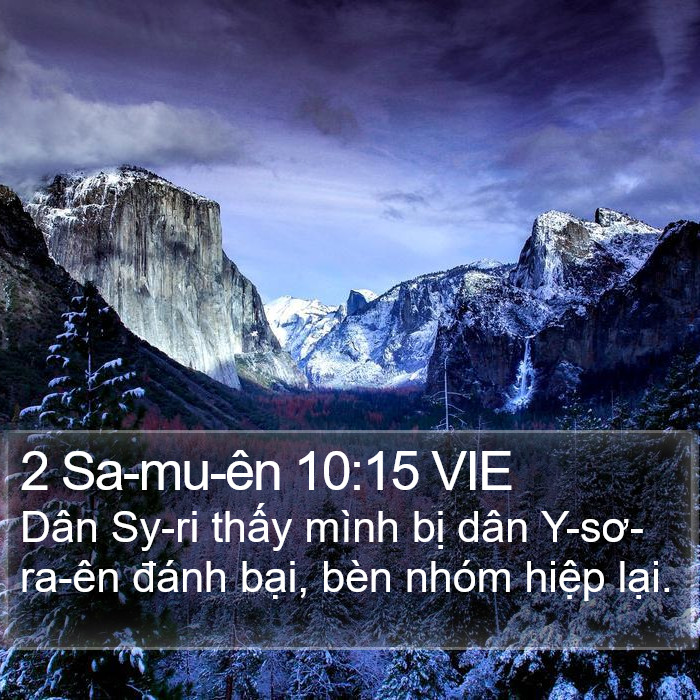 2 Sa-mu-ên 10:15 VIE Bible Study