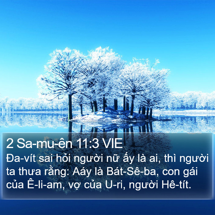 2 Sa-mu-ên 11:3 VIE Bible Study