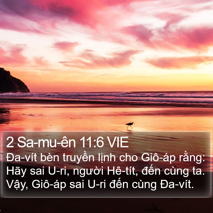 2 Sa-mu-ên 11:6 VIE Bible Study