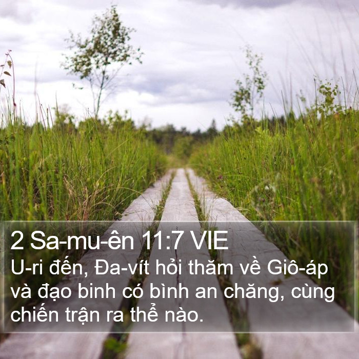 2 Sa-mu-ên 11:7 VIE Bible Study