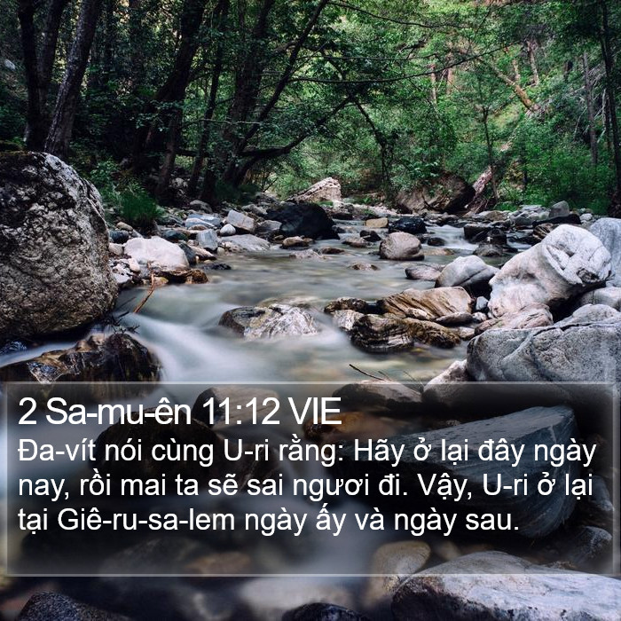 2 Sa-mu-ên 11:12 VIE Bible Study