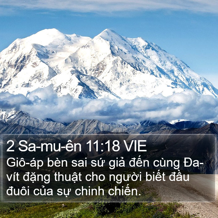 2 Sa-mu-ên 11:18 VIE Bible Study