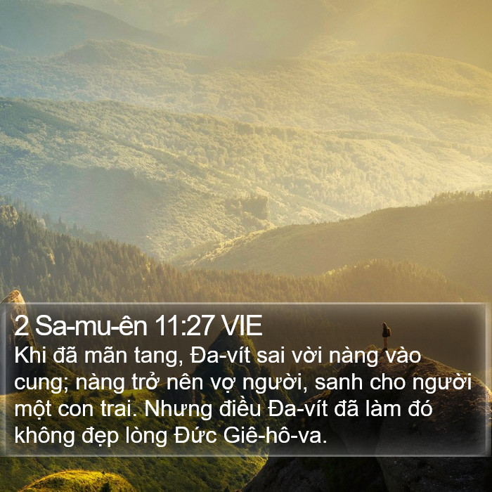 2 Sa-mu-ên 11:27 VIE Bible Study