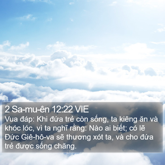 2 Sa-mu-ên 12:22 VIE Bible Study