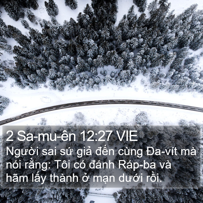 2 Sa-mu-ên 12:27 VIE Bible Study