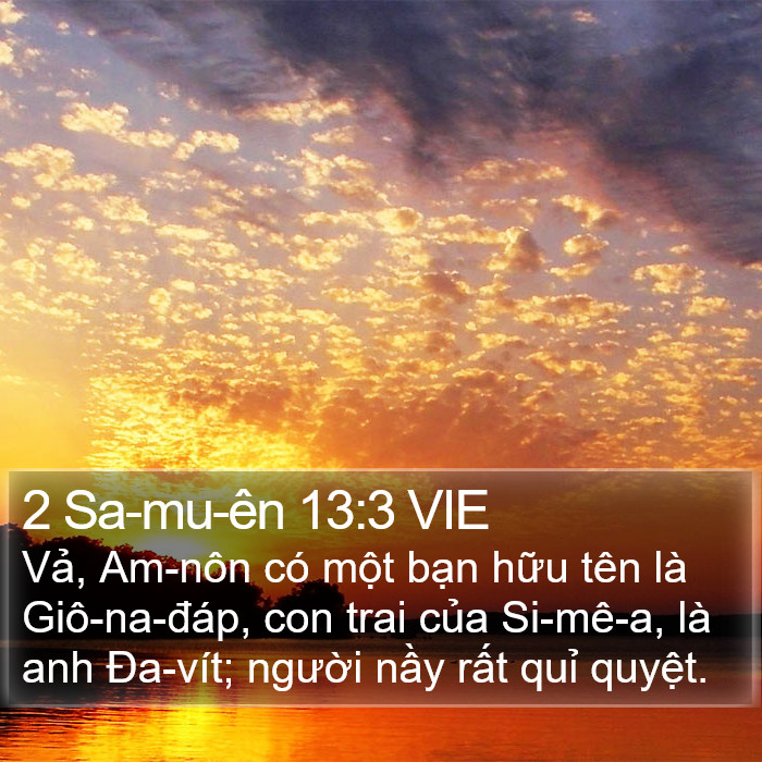 2 Sa-mu-ên 13:3 VIE Bible Study