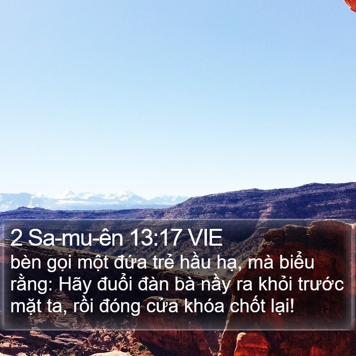 2 Sa-mu-ên 13:17 VIE Bible Study