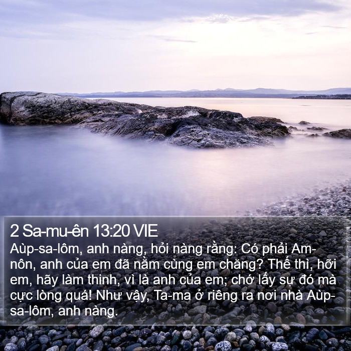 2 Sa-mu-ên 13:20 VIE Bible Study