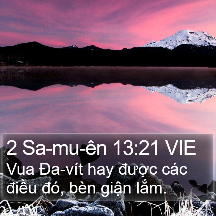 2 Sa-mu-ên 13:21 VIE Bible Study