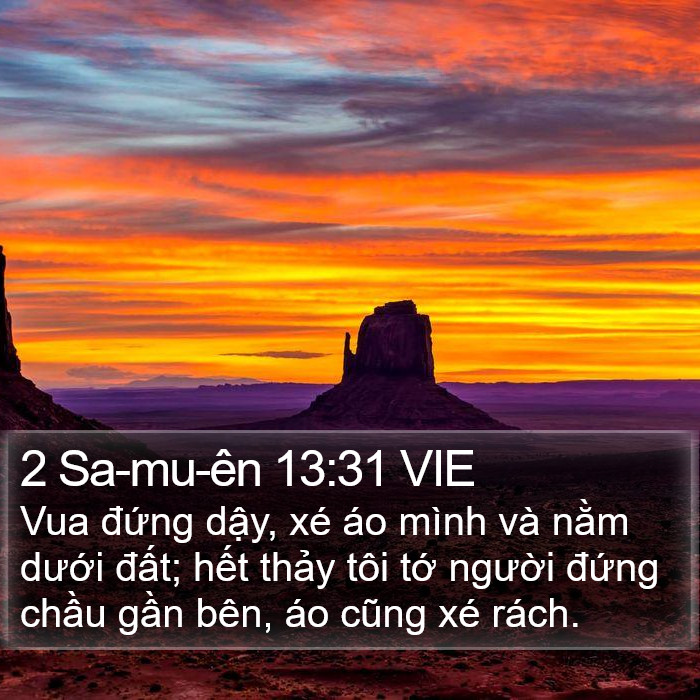 2 Sa-mu-ên 13:31 VIE Bible Study