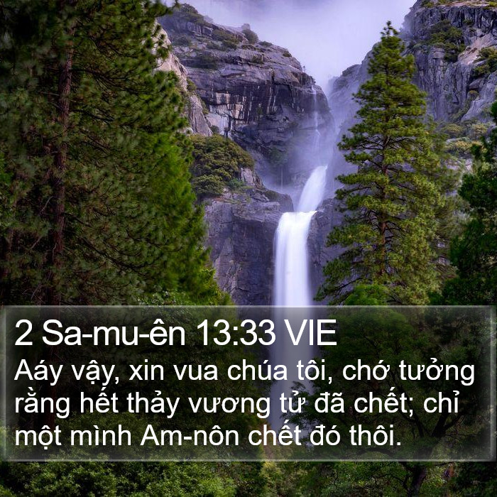 2 Sa-mu-ên 13:33 VIE Bible Study