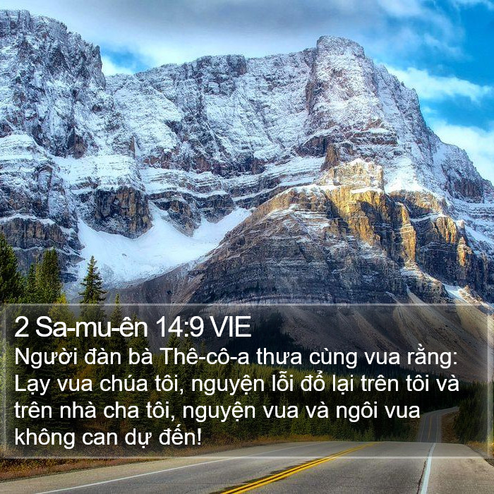 2 Sa-mu-ên 14:9 VIE Bible Study