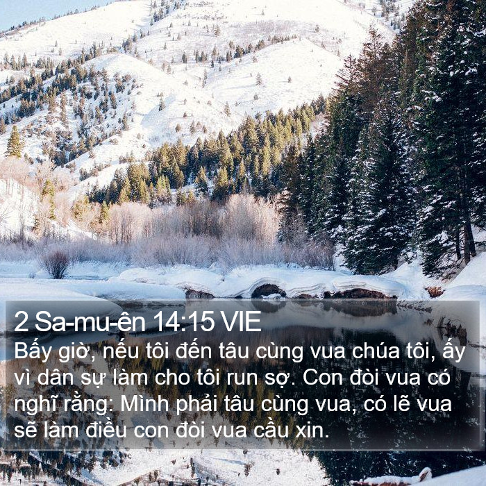 2 Sa-mu-ên 14:15 VIE Bible Study