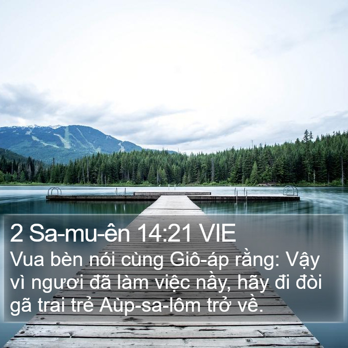 2 Sa-mu-ên 14:21 VIE Bible Study