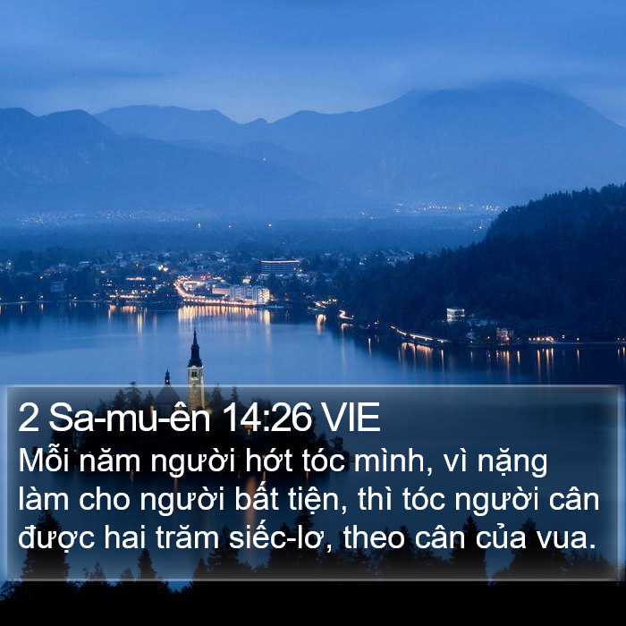 2 Sa-mu-ên 14:26 VIE Bible Study