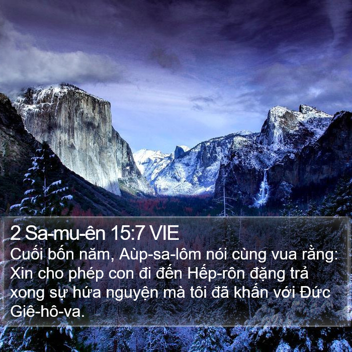 2 Sa-mu-ên 15:7 VIE Bible Study