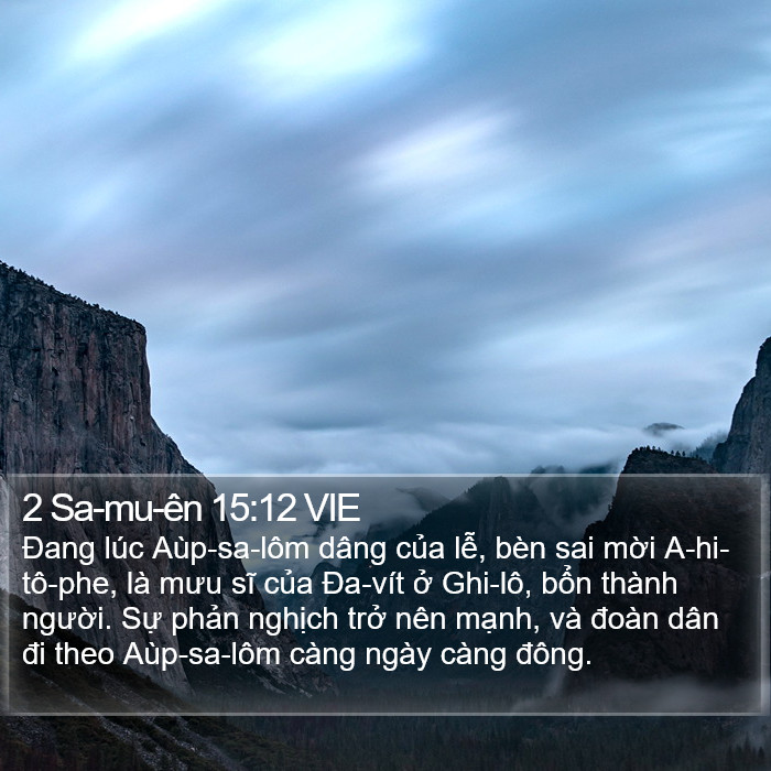 2 Sa-mu-ên 15:12 VIE Bible Study