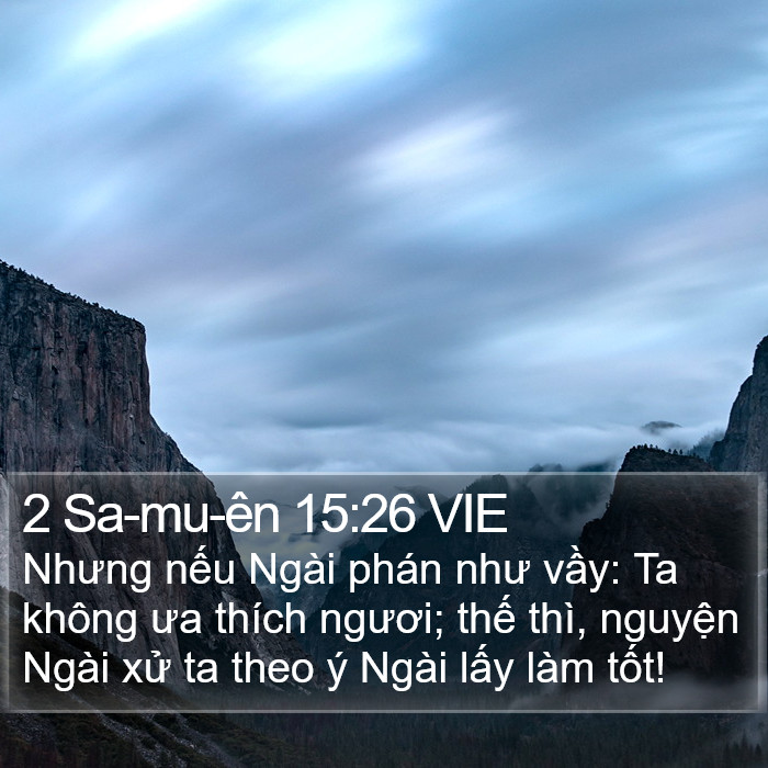 2 Sa-mu-ên 15:26 VIE Bible Study