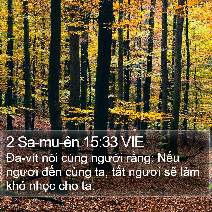 2 Sa-mu-ên 15:33 VIE Bible Study