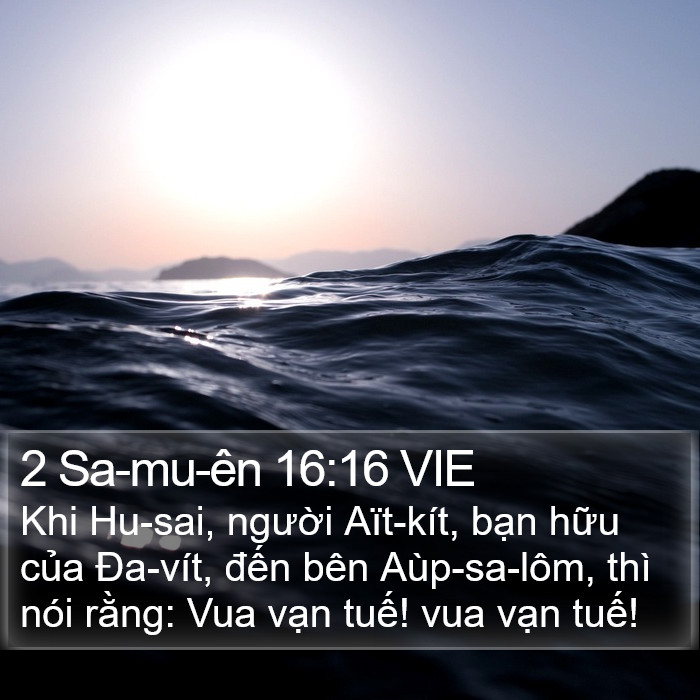 2 Sa-mu-ên 16:16 VIE Bible Study