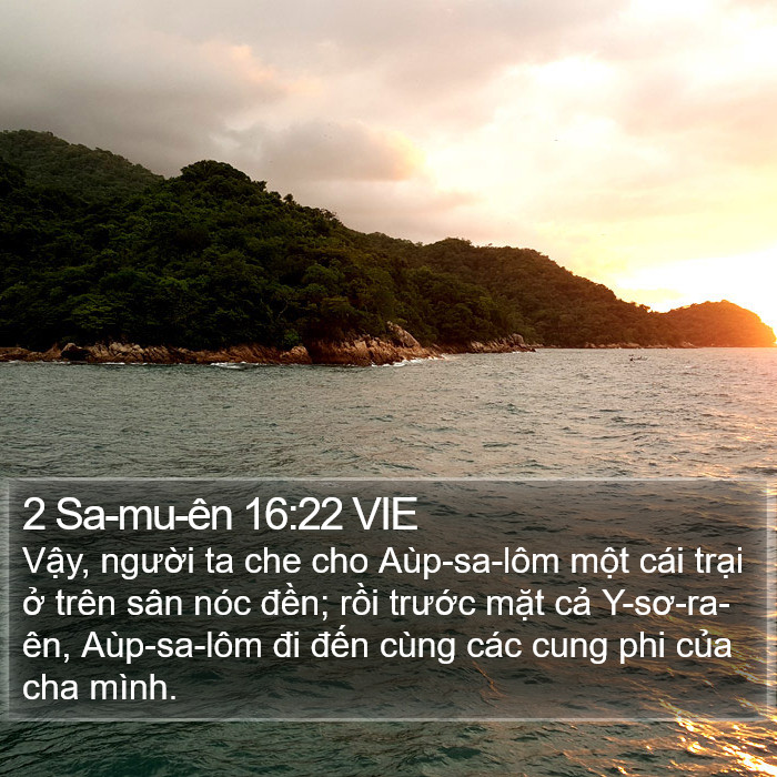 2 Sa-mu-ên 16:22 VIE Bible Study